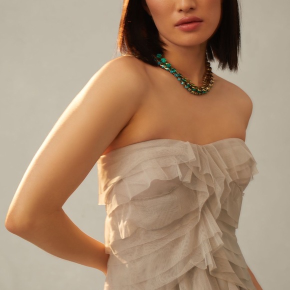 Geisha Designs Ruffled Tulle Dress - Picture 2 of 3